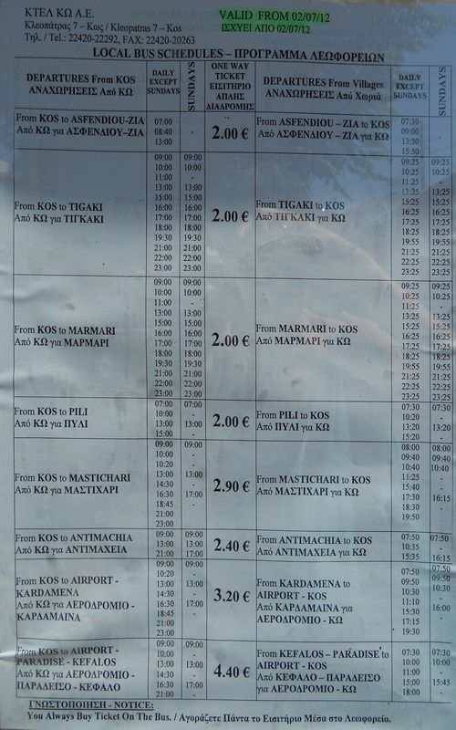 Busz menetrend ( üdülőtelepülések-2012 július )